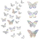 Adesivi murali trasparenti di carta a tema farfalla con farfalle 