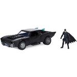 DC Comics, BATMAN IL FILM, Batmobile in scala 10 cm da BATMAN IL FILM con personaggio di Batman da 10 cm, luci e suoni, oggetto da collezione del film The Batman
