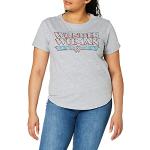 DC Comics Wonder Woman Retro T-Shirt, Grigio (Sport Grey Spo), 46 (Taglia Produttore: Large) Donna
