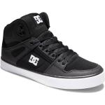 Sneakers alte larghezza E scontate nere numero 39 in pelle di camoscio per Uomo DC Shoes Pure 