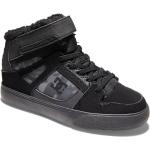Sneakers alte larghezza E nere numero 27,5 chiusura velcro per bambino DC Shoes Pure 
