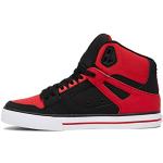 Scarpe larghezza E rosso fuoco numero 39 in pelle di camoscio da skate per Uomo DC Shoes Pure 