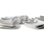 Servizi piatti bianchi di porcellana 16 pezzi 