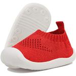 Sneakers larghezza E rosse numero 18 antiscivolo per neonato 