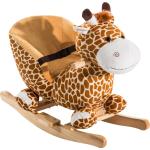 Peluche in legno di pioppo a tema animali giraffe per bambini 45 cm per età 12-24 mesi 