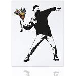 Declea Stampa su Tela Flower Thrower Arte Banksy C