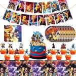 Piatti decorati multicolore 45 pezzi Naruto 