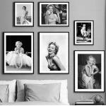 Decorazioni per la casa in stile nordico per soggiorno Tela Star del cinema Marilyn Monroe Dipinti Opere d'arte da parete Poster Immagini Decorazione di stampa