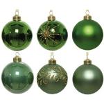 Palle di Natale verdi di vetro 