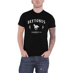 Deftones T Shirt Electric Pony Band Logo Nuovo Ufficiale Uomo Nero Size XL