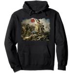 Delacroix famoso dipinto la libertà che porta la gente Felpa con Cappuccio