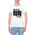 Delavi Black Flag T-Shirt Uomo Bianco T-Shirt Men's White