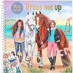 Depesche 12287 Miss Melody Dress Me up-Libro 24 Pagine per disegnare Motivi di Cavalli, Libretto da colorare con 11 Fogli di Adesivi, Multicolore
