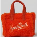 Shopper arancioni di pelliccia MC2 SAINT BARTH 
