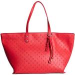 Shopping bags casual rosse in similpelle per Donna Desigual 
