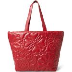 Shopping bags rosse in similpelle per Donna Desigual 