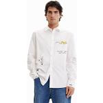 Desigual Cam_Benedetto 1000 Blanco T-Shirt, Bianco, M Uomo