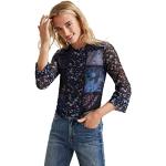 Magliette & T-shirt stampate scontate blu XL manica lunga per Donna Desigual 