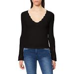 Magliette & T-shirt nere XL manica lunga con scollo a V per Donna Desigual 