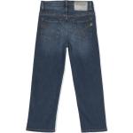 Jeans dritti scontati classici blu in misto cotone per Donna Dondup Kids 