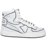 Sneakers alte scontate bianco sporco numero 43 di gomma tinta unita con stringhe per Uomo Diadora Heritage 