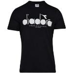 T-shirt scontate nere XS da fitness per Uomo Diadora 