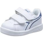 Sneakers larghezza E casual blu numero 20 in similpelle chiusura velcro a strappo per bambini Diadora Game 