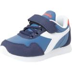 Sneakers larghezza E casual blu numero 33 chiusura velcro a strappo per bambini Diadora Simple Run 