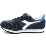 Sneakers larghezza E casual blu numero 21 in mesh per bambini Diadora Simple Run 