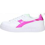 Sneakers larghezza E casual rosa numero 37 in similpelle per Donna Diadora Game 
