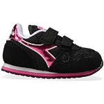 Sneakers larghezza E casual nere numero 23 per bambini Diadora Simple Run 