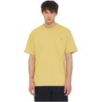 Magliette & T-shirt Regular Fit scontate gialle M di cotone per l'autunno mezza manica per Uomo Dickies 