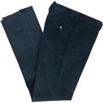 Pantaloni classici blu XXL in velluto a coste a vita alta per Uomo 