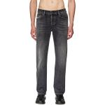 Jeans scontati grigio scuro di cotone per Uomo Diesel 