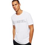 Magliette & T-shirt bianche L di cotone a girocollo con scollo rotondo per Uomo Diesel 