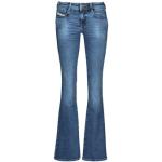 Jeans bootcut vita 28 scontati blu per Donna Diesel 
