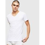Magliette & T-shirt bianche M di cotone con scollo a V lavabili in lavatrice con scollo a V per Uomo Diesel 