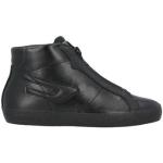 Sneakers alte nere numero 35,5 in tessuto tinta unita con cerniera per Donna Diesel 