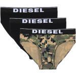 Slip militari neri XL di cotone mimetici senza cuciture per Uomo Diesel 