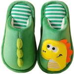 Pantofole larghezza E verdi numero 31 con perline chiusura velcro impermeabili a stivaletto per bambini 