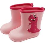 Stivali larghezza D rosa numero 22 con glitter tacco a zeppa impermeabili trekking per bambini 