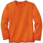 Maglie arancioni di lana merino Bio lavaggio a mano per bambini Disana 