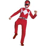 Maschere rossi di Halloween per bambini Disguise Power rangers 