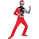 Costumi scontati rossi da supereroe per bambini Disguise Power rangers 