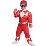 Costumi rossi da supereroe per bambini Disguise Power rangers 