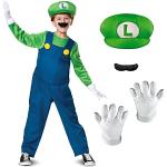Maschere verdi di Halloween per bambini Disguise Nintendo Luigi 