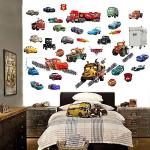 Disney Cars, 3 adesivi da parete per camera da let
