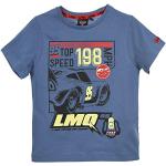 T-shirt manica corta blu 4 anni mezza manica per bambini Cars 