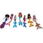 Mattel Disney La Sirenetta - Set Ariel e le sue Sorelle, include 7 bambole sirena, ciascuna con acconciatura particolare e stampa unica sul top e sullacoda, giocattolo per bambini, 3+ anni, HPT16