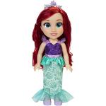 Disney Princess Bambola Principessa Ariel 38 cm con bellissimi occhi scintillanti, abito scarpette e tiara, bambine dai 3 anni in su